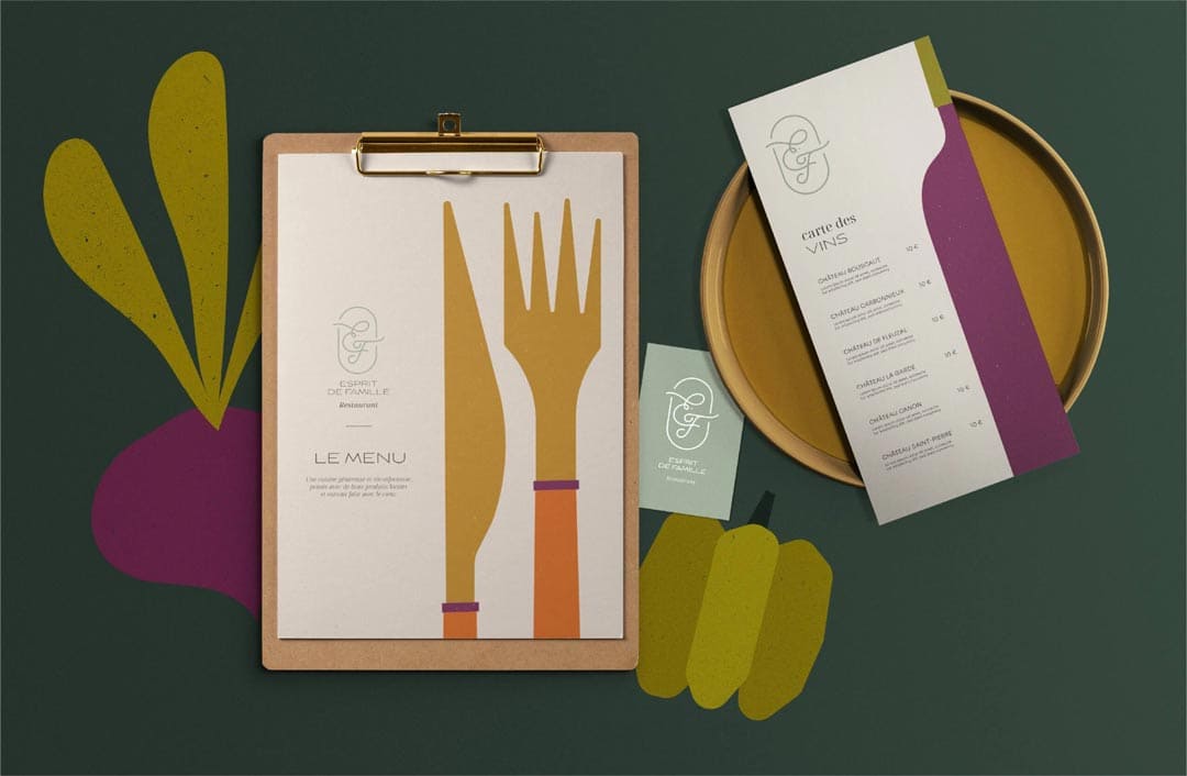esprit de famille logo et univers visuels