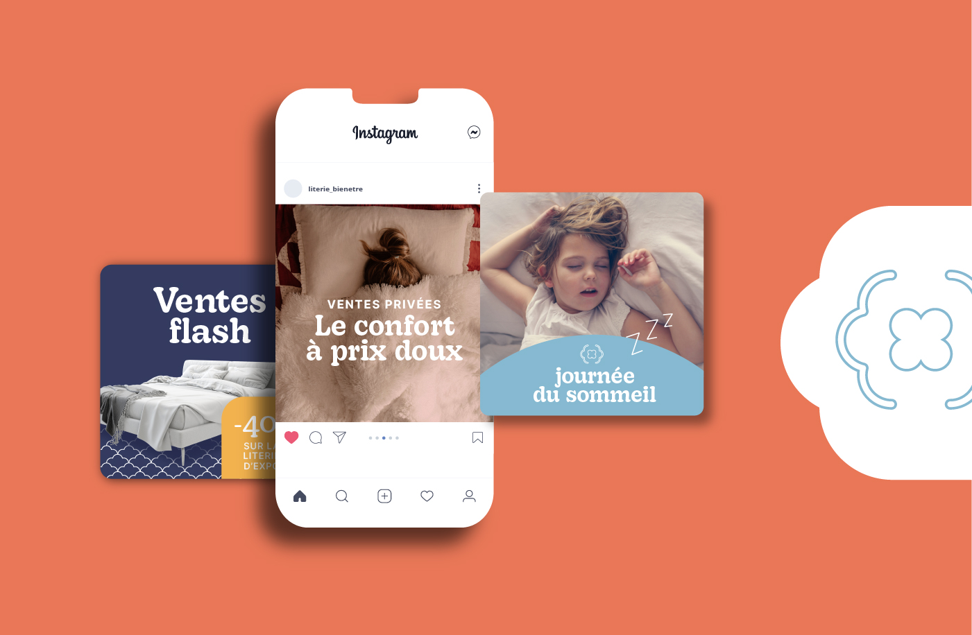 literie-bien-etre-réseaux-sociaux